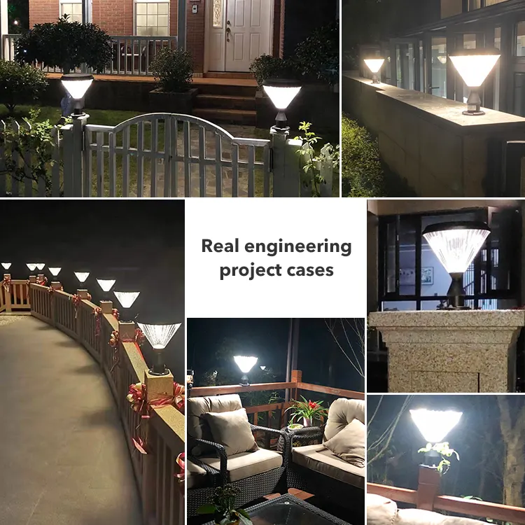Garden lights for fence posts deals