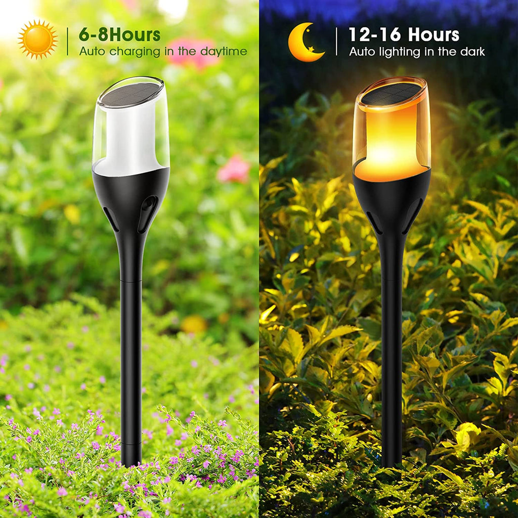 4-Pack Solar LED Torch Pathway lamps IP65 outdoors waterproof garden decoration light (PVSL-P012)