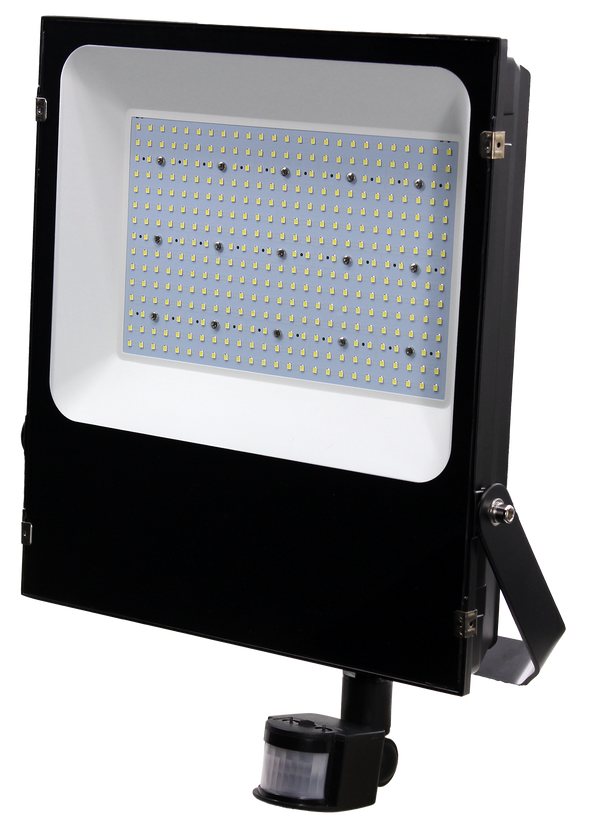 200W PIR Sensor  LED Flood Light IP65 Outdoor Security Floodlight With 1M Cable & Au Plug  (PVFL-050-SEN)