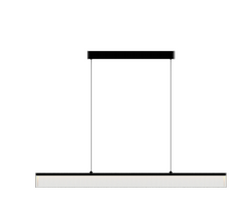 1.8m  72W Modern LED Linear Pendant Light 3CCT  Dimable in Black