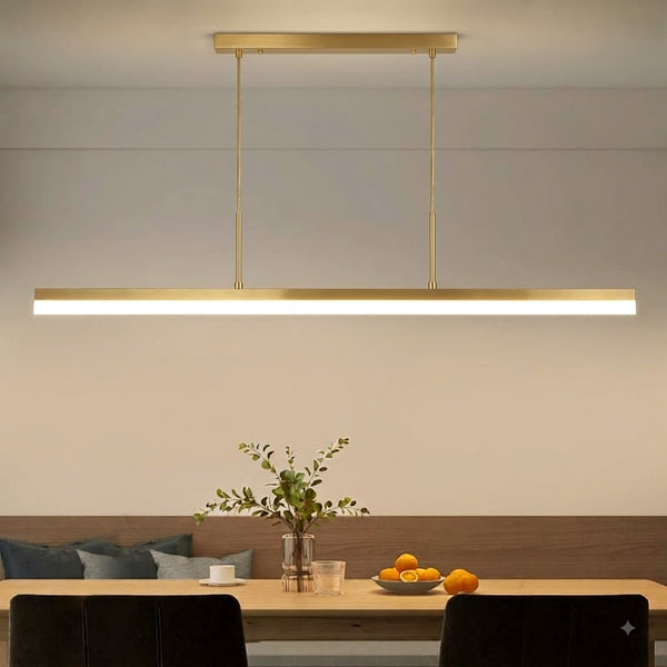 1.8m  72W Modern LED Linear Pendant Light 3CCT  Dimable in Golden （PVPD-9001-1800G)