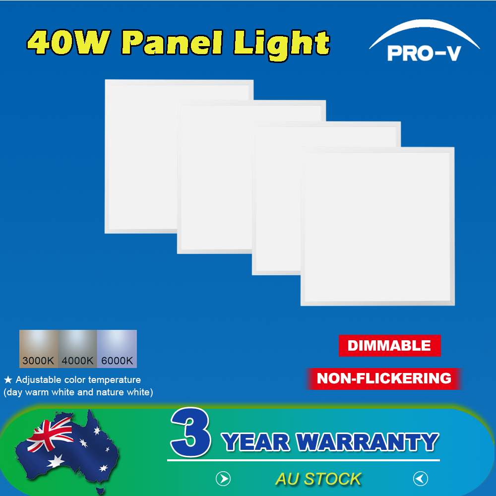 4-Pack 40W 600mm*600mm LED Panel Light 3CCT &Dimmalbe