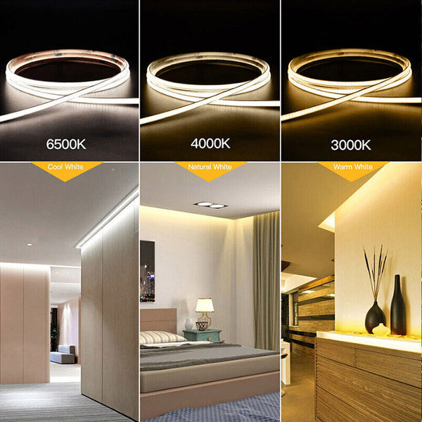 12V  480D COB Strip Light IP20 Single Color 3000K/4000K/6500K（Per Meter)