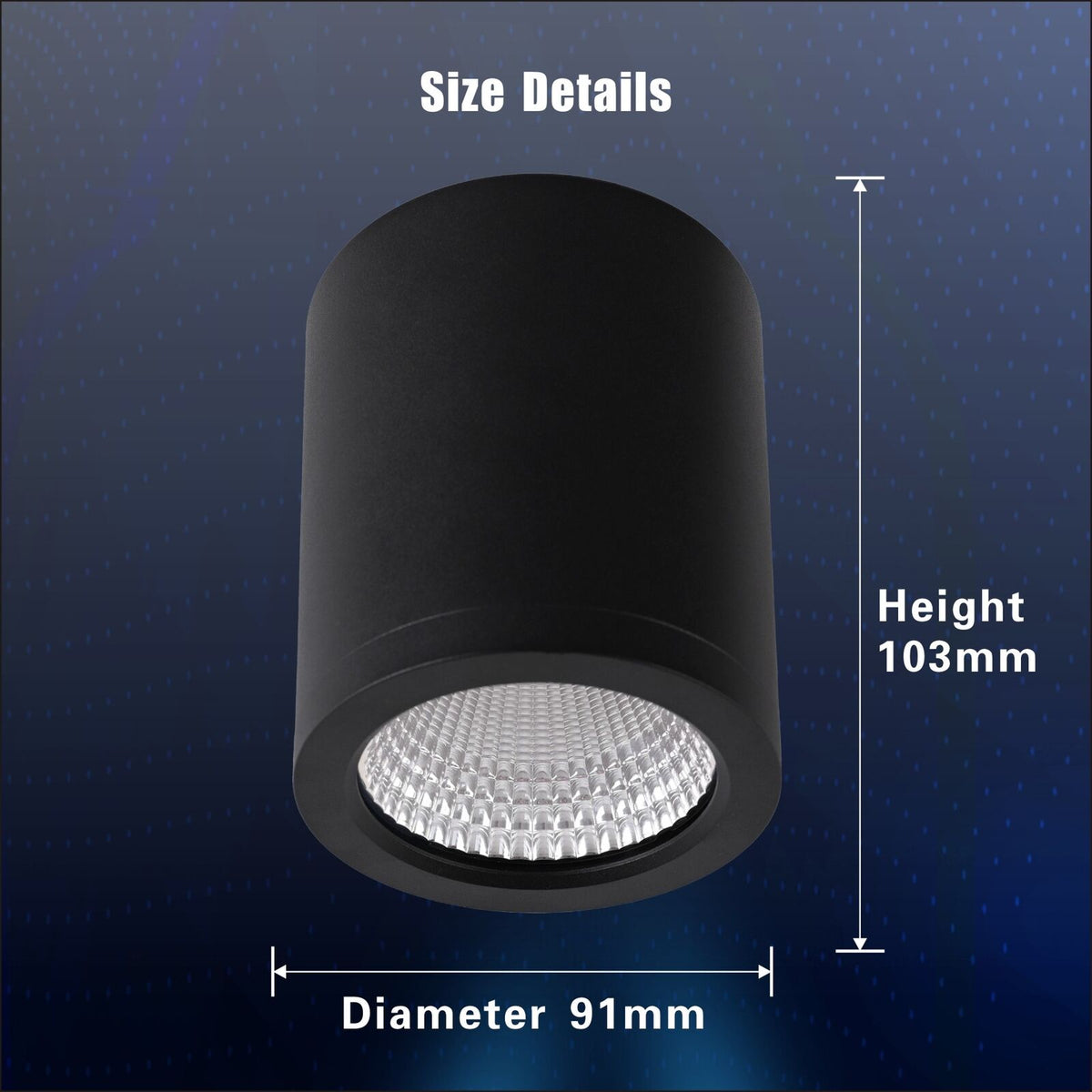 15W Modern Surface Mount Downlight Tri Colour Dimmable Ceiling Lamp (P ...