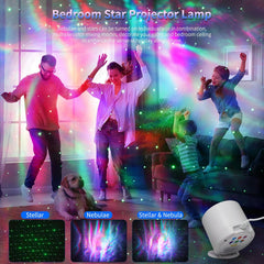Star Night Light Projector for Bedroom Decoration, Party, Christmas Gifts Laser& LED Stage Light (PRSL-N200)