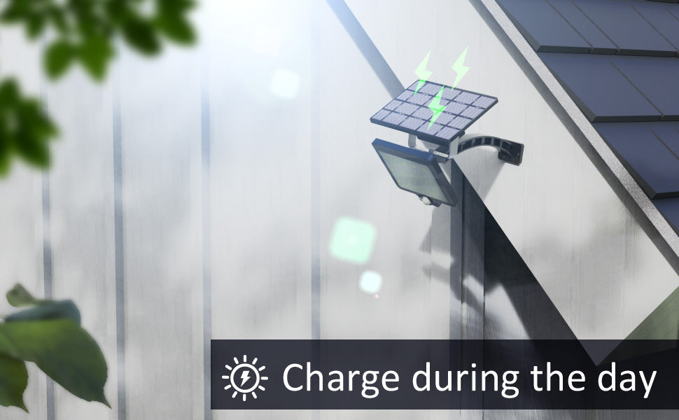 48-LED  Motion Sensor Solar Wall Light-Cool white ((PVSL-B048CW-SEN)