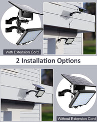 48-LED  Motion Sensor Solar Wall Light-Cool white ((PVSL-B048CW-SEN)