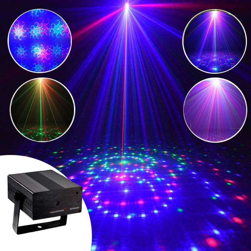 24 Patterns RGB Laser Stage Light Disco Lighting DJ Party KTV Projector(PVPL-8025RGB)