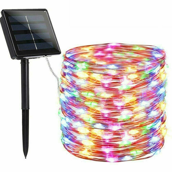 20M 200 LEDs Garen Solar Fairy Christmas String Strip Lights RGB Color( PVCS-20RGB)